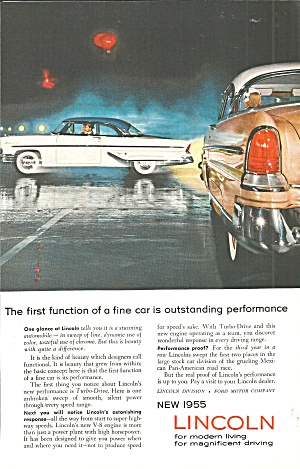 1955 Lincoln Ad Linc003