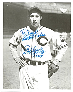 Bob Feller Great Cleveland Indian S Pitcher Autographed Photo Lp0869