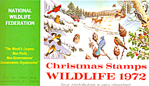 1972 National Wildlife Federation Christmas Stamps P20155