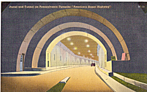 One Of Tunnels On Pennsylvania Turnpike Postcard P29246