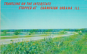 Champaign Urbana Il View Of The Interstate Highway P39501