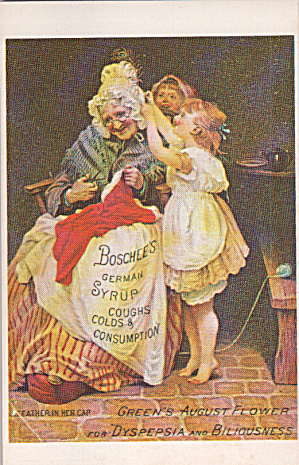 Repro Of Trade Cardboschsss German Syruo Coughs Colds Postcard P40237