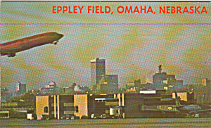 Omaha Nebraska Eppley Field Airport Postcard P41060