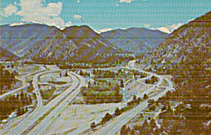 Empire Junction Colorado Us 6 I 70 And Us 40 Postcard P41204