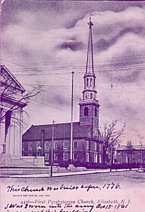 Elizabeth New Jersey First Presbyterian Church P41333