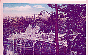 Spring Lake New Jersey Lower Bridge Rustic P41356