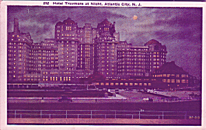 Atlantic City New Jersey Hotel Traymore At Night P41360