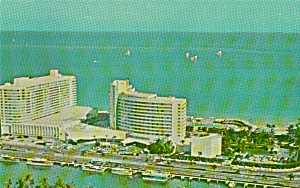Miami Beach Florida The Fontainebleau Hotel Cabana P41389