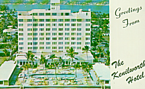 Miami Beach Florida The Kenilworth Hotek Postcard P41402