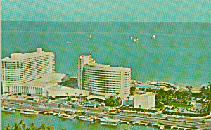 Miami Beach Florida The Fontainebleau Hotel Cabana P41412