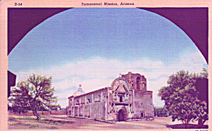 Tumacacori Mission Arizona Postcard P41425