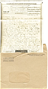 Victory Mail Wwii Example Postcard
