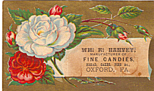 Wm K Hanvey Fine Candies Trade Card Tc0132