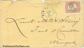 1862 Cover Sent From New Orleans, La.