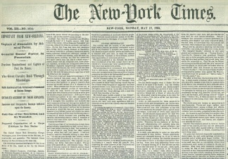 The New York Times, New York, May 18, 1863